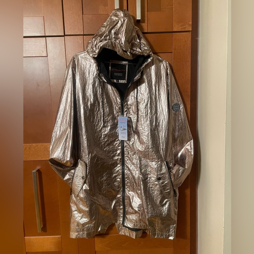 NWT Chillax (Addition Elle) Plus 3X Metallic “Caramelized Bronze” Hooded Jacket